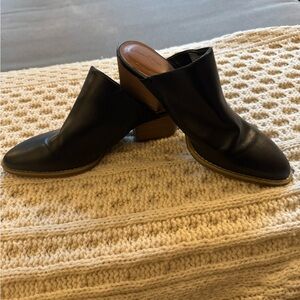 Target. Faux Black Leather Closed Toes Booties. Women’s Size 5. No defects.